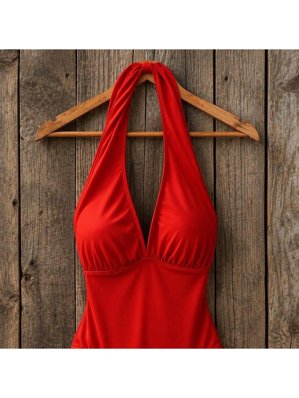 Women's Red Swimsuit-one-piece